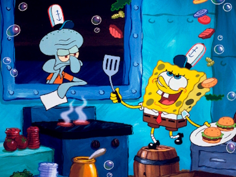 Jeu Bob l'éponge trouve les différences  en ligne