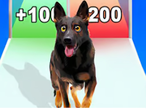 Jeu Course d'évolution de chien  en ligne