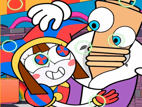 Jeu Cirque numérique Trouvez les différences  en ligne