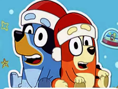 Jeu Puzzle de Noël Bluey  en ligne