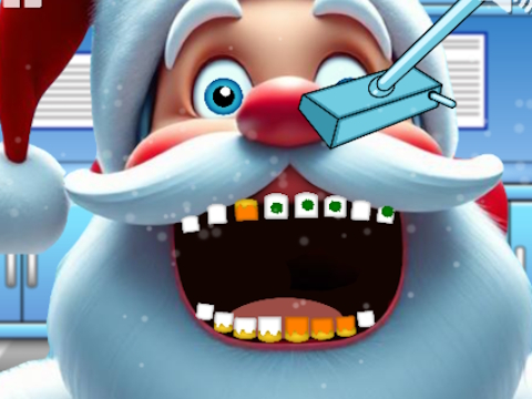 Jeu Père Noël Dentiste  en ligne