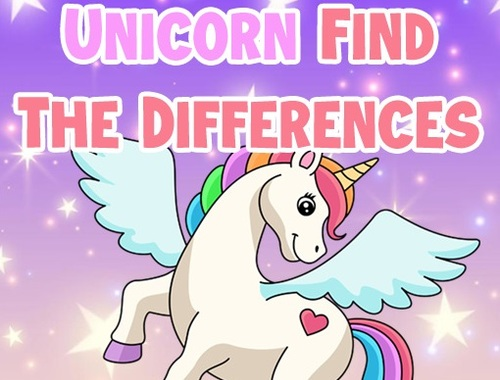 Jeu Licorne Trouve Les Différences  en ligne