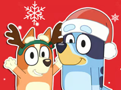 Jeu Puzzle : Cadeau de Noël Bluey  en ligne