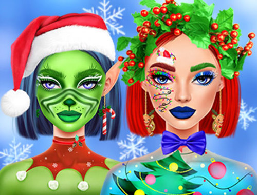 Jeu Maquillage de Noël d'Ellie  en ligne