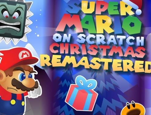Jeu Super Mario on Scratch Noël remasterisé  en ligne