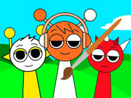 Jeu Livre de coloriage : Amis Sprunki  en ligne