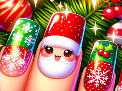 Jeu Joyeux Noël Nail Design  en ligne