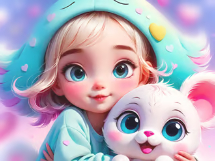 Jeu Puzzle : Doux bébé  en ligne