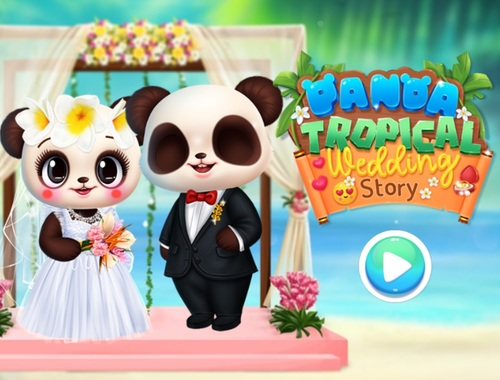 Jeu Histoire de mariage tropical panda  en ligne