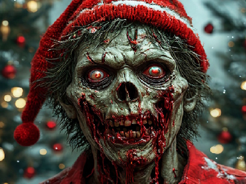 Jeu Puzzle de Noël zombie  en ligne