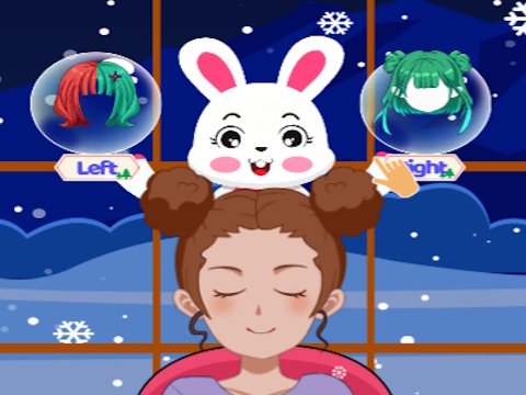 Jeu Gauche ou droite - Habillage de Noël  en ligne