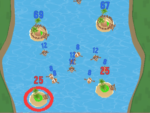 Jeu Bataille pour les îles  en ligne