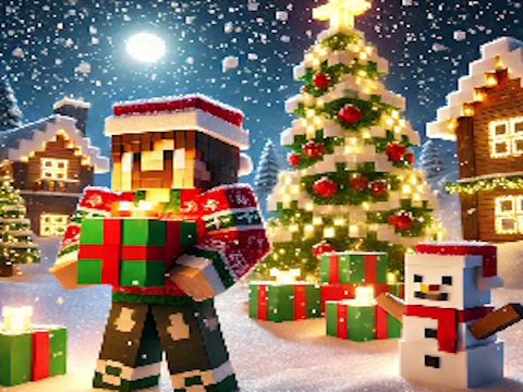 Jeu Puzzle de Noël Minecraft  en ligne