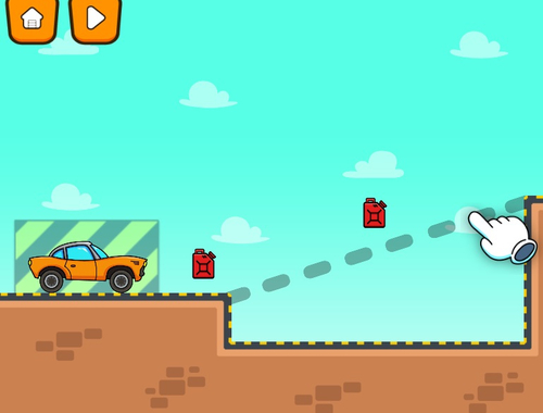 Jeu Dessiner une route pour une voiture  en ligne
