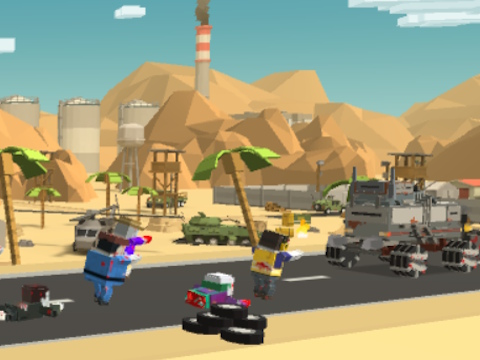 Jeu Zombie Derby Pixel Survie  en ligne