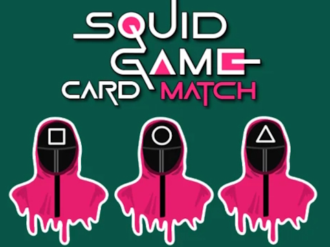 Jeu Match de carte mémoire de jeu Squid  en ligne