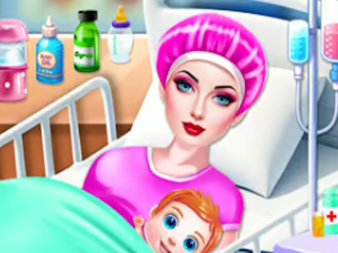 Jeu Soins du nouveau-né pour maman enceinte  en ligne