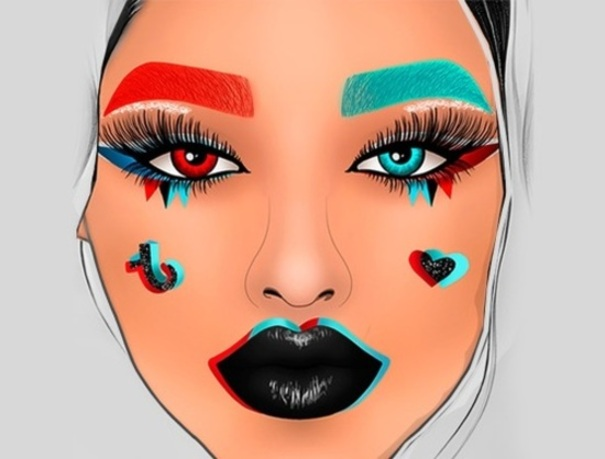 Jeu Graphique du visage  en ligne