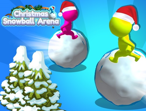 Jeu Arène de boules de neige de Noël  en ligne