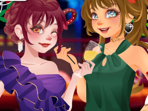 Jeu Réveillon du Nouvel An entre filles  en ligne