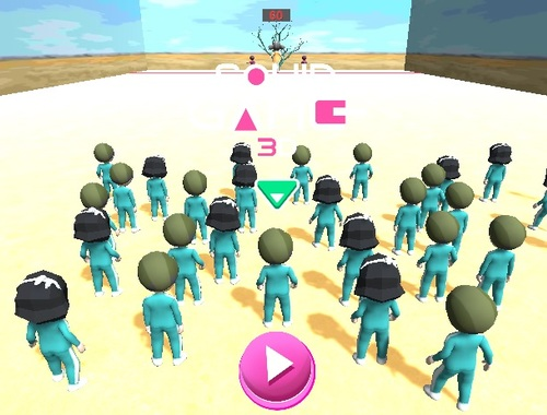Jeu Course de jeu de calmar 3D  en ligne