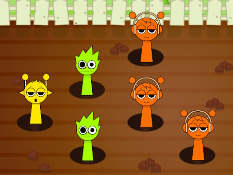 Jeu Sprunki frappe une taupe  en ligne