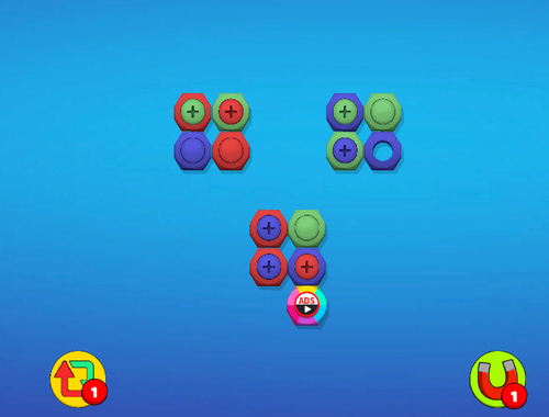 Jeu Couleur Écrous et boulons  en ligne