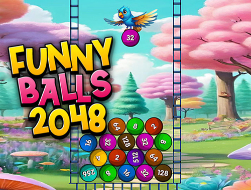Jeu Boules drôles 2048  en ligne