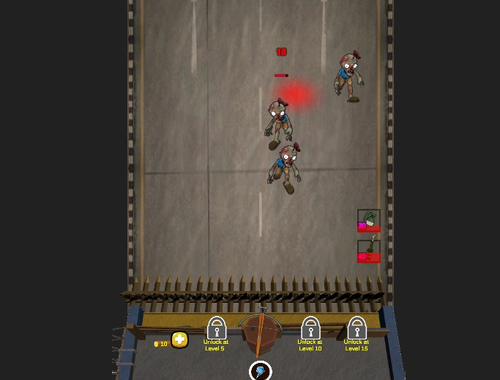 Jeu Survie de la défense zombie  en ligne