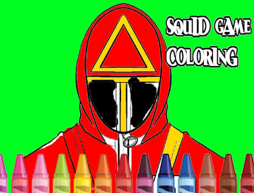 Jeu Coloriage de jeu de calmar  en ligne