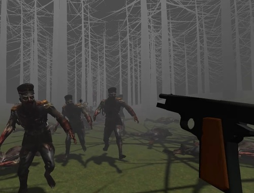 Jeu Zombies dans une forêt  en ligne