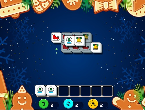 Jeu Noël présente Mahjong  en ligne