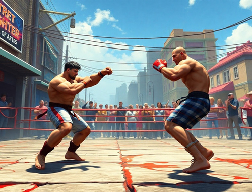 Jeu Véritable Street Fighter 3D  en ligne