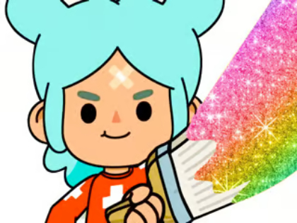 Jeu Livre de coloriage : Toca Boca Rita  en ligne