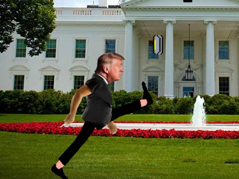 Jeu Défi Trump Wobble Walk  en ligne