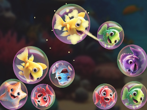 Jeu Fusionnez les poissons !  en ligne