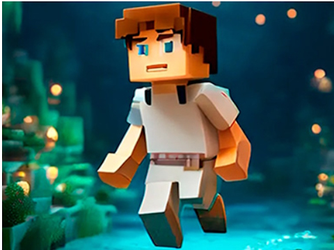 Jeu Noobik Parkour dans une grotte !  en ligne