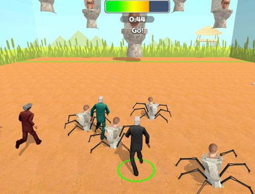 Jeu Caméraman contre survie à Skibidi  en ligne