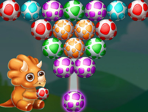 Jeu Tireur d'oeufs de dinosaure  en ligne