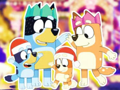 Jeu Puzzle : Réveillon de Noël de la famille Bluey  en ligne