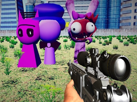 Jeu Jeu de calmar Sprunki Sniper  en ligne