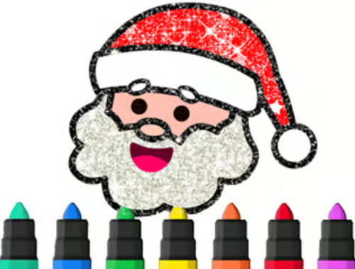 Jeu Livre de coloriage : Le cadeau du Père Noël  en ligne