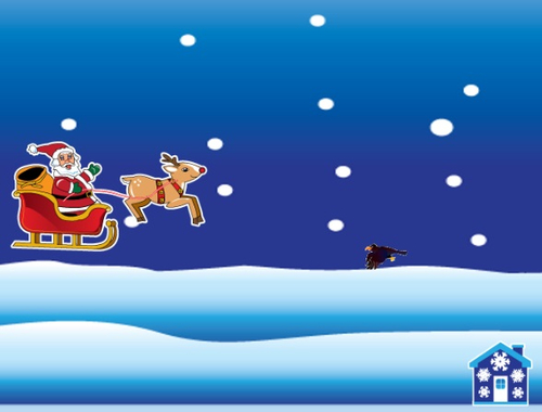 Jeu La course actuelle du Père Noël  en ligne