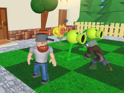 Jeu Plantes vs zombies 3d  en ligne