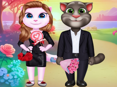 Jeu Couple de minou charmant Valentine  en ligne