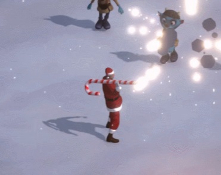 Jeu Père Noël avec canon  en ligne
