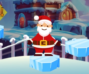 Jeu Saut festif du Père Noël  en ligne