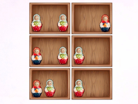 Jeu Triez par étagères Matryoshka!  en ligne