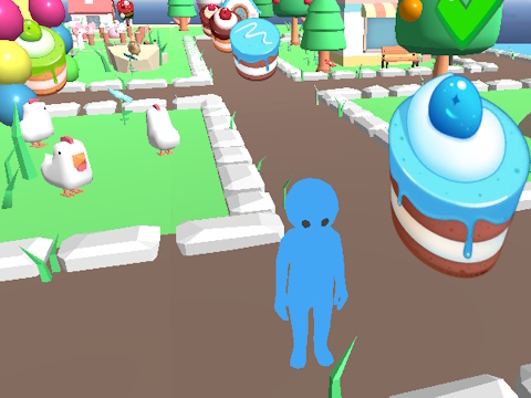 Jeu Obby collectionner des gâteaux sucrés  en ligne
