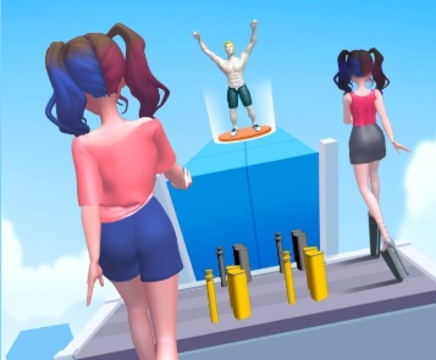 Jeu Les talons hauts collectent la course  en ligne